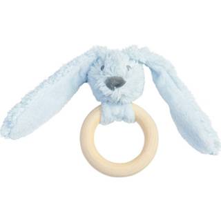 👉 Bijtring blauw houten active Happy Horse Rabbit Richie - Blue 8711811097982