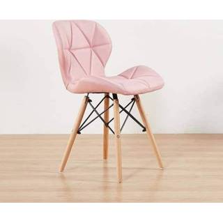 👉 Eetkamerstoel roze active Modern Simple Home Stool Back Makeup Desk Chair Butterfly (roze)
