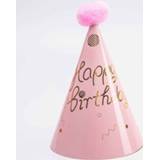 👉 Hoed roze papieren active feestelijke 10 STKS Harige Bal Verjaardag Kroon Verjaardagstaart Feestdecoratie (Roze Kleine Gelukkig)