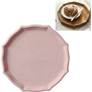 👉 Gedroogd fruit roze active Dienblad Modellering Decoratie Bruiloft Dessert Schieten Props (Dirty Pink)