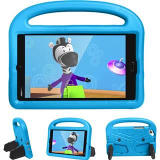 👉 Handvat blauw active kinderen Huawei Mediapad M3 Lite / M5 hoes - 8.4 inch Schokbestendige case met Sparrow Kids Cover Licht 8719793118565