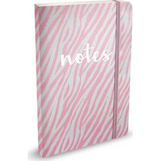 👉 Notitieboek roze active Metallic Notes Pink met dots - A5 4048809024267