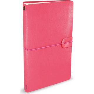 👉 Notitieboek roze leer active Peter Pauper Voyager Pink 9781441328649