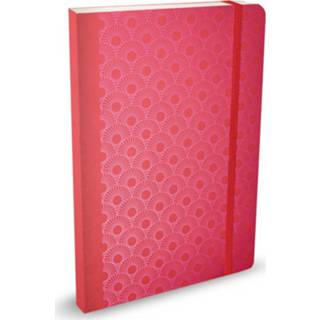 👉 Notitieboek rood active Metallic Daisy Red met dots - A5 4048809023109