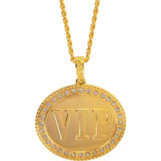 👉 Gouden halsketting diamanten active Ruige nep VIP met 8713647250432