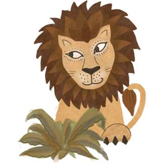 👉 Klein & Stoer Sticker leeuw (herbruikbaar) 7435146068028