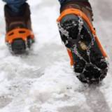👉 Schoenen oranje antislip active nooduitrusting Een paar 8 tanden ijsgrijper wandelen klimketting covers (oranje) 6922740744904