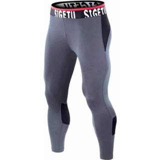 👉 Stretchbroek grijs m active kleding mannen SIGETU sneldrogende voor heren (kleur: grijs, maat: M)