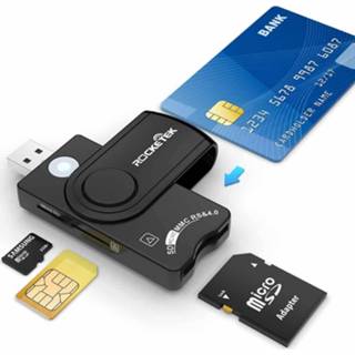 👉 Simkaart active ROCKETEK CR310 USB 3.0 + TF-kaart SD-kaart smartcard Multifunctionele kaartlezer 6922135928742