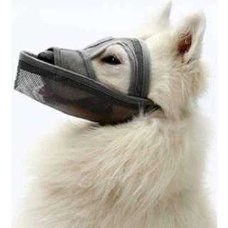 👉 Grijs klein middelgroot l active en hondenmondkapje met lange mond Teddy hondenmasker, maat: (grijs)