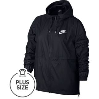 👉 Trainings jack zwart vrouwen Nike Sportswear Woven Plus Size Trainingsjack Dames