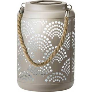 👉 Lantaarn IJzer Solar taupe 23 cm