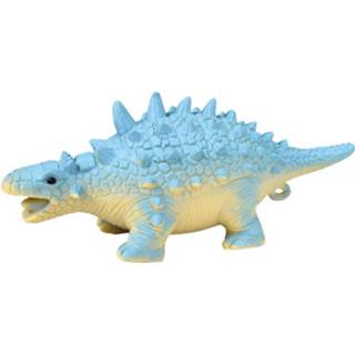 Dinosaurus blauw rubber Tutti Frutti Knijpfiguur 14 Cm 8718807857537