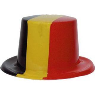 👉 Hoge hoed kunststof multikleur Belgie 8718758123309