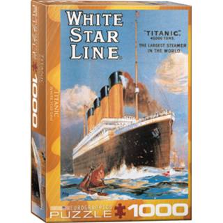 👉 Puzzel wit engels legpuzzels Titanic - White Star Line (1000 stukjes) 628136613330