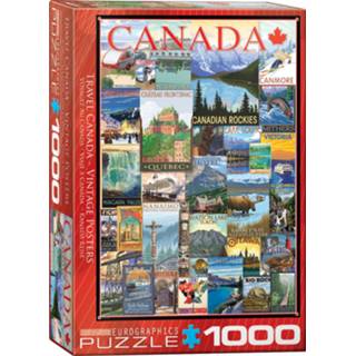 👉 Vintage poster active Travel Canada, Posters - Puzzel (1000) 628136607780