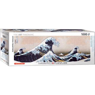 👉 Panoramapuzzel active Great Wave of Kanagawa, Katsushika Hokusai - Panorama Puzzel (1000) 628136654876