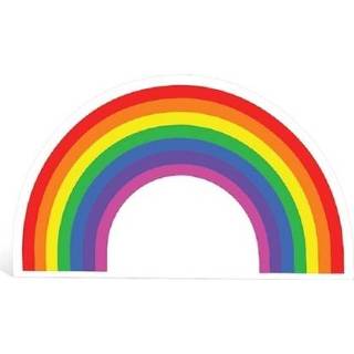 👉 Bord active Kartonnen foto van een regenboog 167 cm