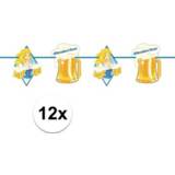 👉 Slinger active 12x Feestartikelen Oktoberfest slingertje 10 m