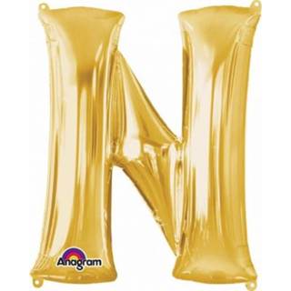 👉 Goud active Grote letter ballon N 86 cm