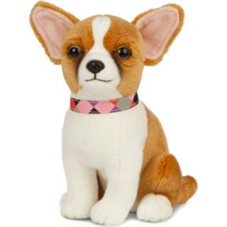 👉 Knuffeldier pluche kinderen Chihuahua hond zittend 20 cm