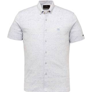 👉 Shirts korte mouw blauw XL men Short sleeve shirt pique jersey wi chambray blue 8719419729854