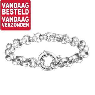 👉 Armband edelstaal active Jasseron van met Ronde Sluiting | 21cm