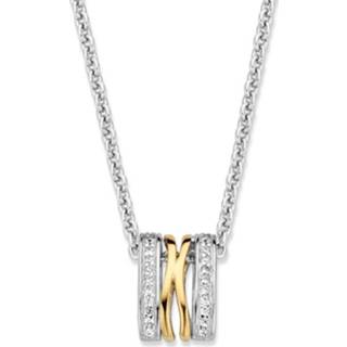 👉 Halsketting zilveren gouden active Excellent Jewelry Collier met Elementen 8785259691514