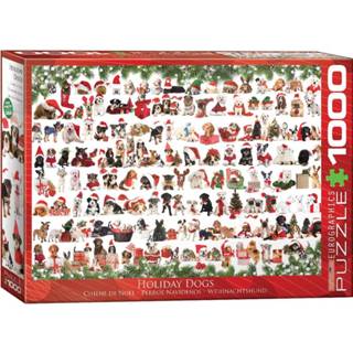 👉 Puzzel engels legpuzzels Holiday Dogs (1000 stukjes) 628136609395