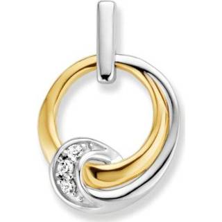👉 Hanger bicolor active Excellent Jewelry Ronde Fantasievolle met Zirkonia?s 8785259692368