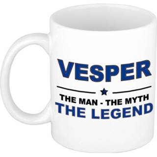 Beker active mannen Vesper The man, myth legend beterschap cadeau mok/beker 300 ml