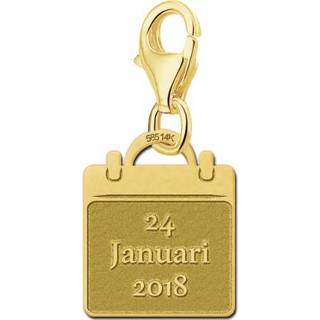 👉 Kalender geelgoud active baby's Baby Bedel van 14 Karaats GNB57 | Names4ever