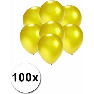 👉 Ball onnet active geel Kleine metallic ballonnetjes 100 stuks