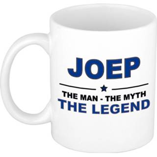 👉 Beker mannen Joep The man, myth legend cadeau koffie mok / thee 300 ml