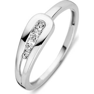 👉 Zirkonia witgouden active Excellent Jewelry Ring met Lus