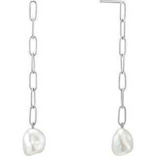 👉 Oorhanger zilver active Ania Haie Pearl of Wisdom Oorhangers van