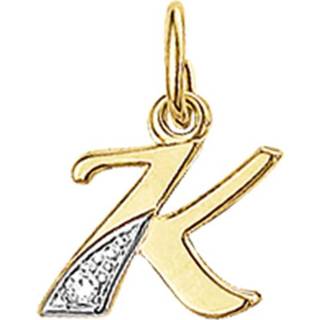 👉 Hanger geelgoud diamant active Alfabet Letter K van met 8720254541396