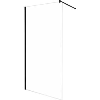 👉 Inloopdouche zwart Kerra Line 100x203cm mat 7434212132120