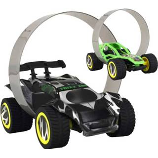 👉 Zwart kunststof Trixx 360 Stunt Car Set Met Dubbele Ramp - 5425002414412