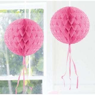 👉 Decoratiebol active baby's roze Decoratiebollen baby 30 cm