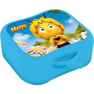 👉 Blauw kunststof junior Studio 100 koekendoosje Maya de Bij 11,5 cm 5414233225225