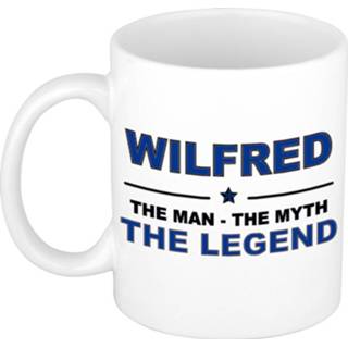 👉 Beker active mannen Wilfred The man, myth legend beterschap cadeau mok/beker 300 ml