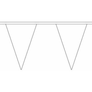 👉 Vlaggen lijn active witte versiering vlaggenlijn 5 meter