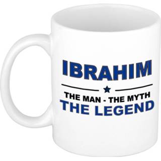 👉 Beker mannen Ibrahim The man, myth legend cadeau koffie mok / thee 300 ml