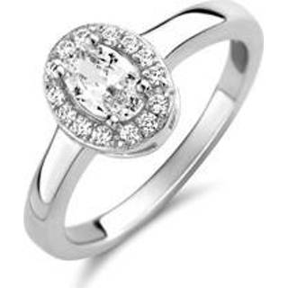 👉 Zirkonia zilveren active vrouwen Ovale Dames Ring