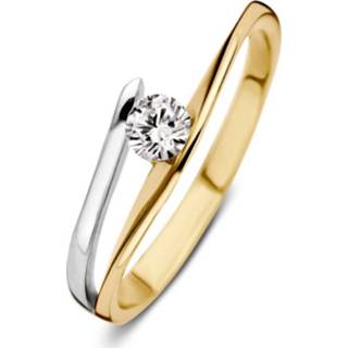 👉 Zirkonia bicolor active Excellent Jewelry Slanke Gespleten Ring met