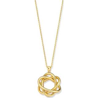 👉 Halsketting active Excellent Jewelry Geelgouden Collier met Opengewerkte Fantasie Hanger 8785259690487
