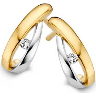 👉 Oorsteker bicolor active Excellent Jewelry Opengewerkte Oorstekers met Zirkonia 8785259694270