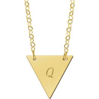 👉 Naamhanger gouden active Names4ever Driehoekige met Ketting GMNH008