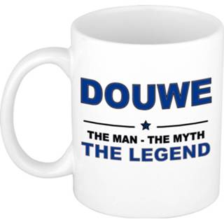 👉 Beker mannen Douwe The man, myth legend cadeau koffie mok / thee 300 ml